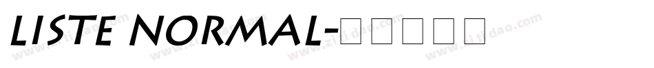 Liste Normal字体转换